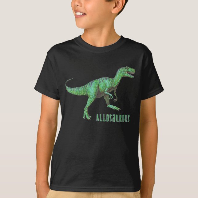 Camiseta O dinossauro do Allosaurus caçoa o t-shirt (Frente)