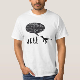 Camiseta O dinossauro encontra o t-shirt do homem