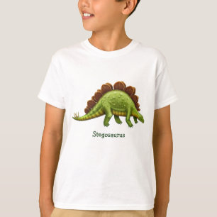 Camiseta O dinossauro verde do Stegosaurus caçoa a camisol