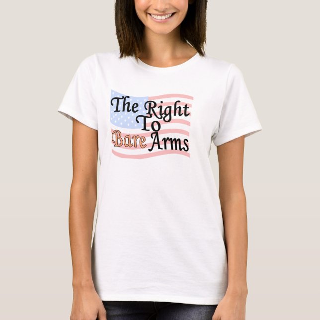 Camiseta O DIREITO DE BARRAR Atitude ARMAS (Frente)