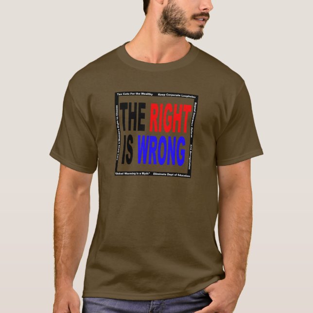 Camiseta O direito é errado (Frente)