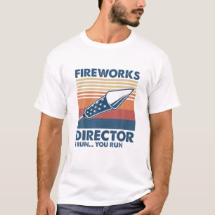Camiseta O Diretor Do Fireworks Que Lhe Lidero É O Vintage