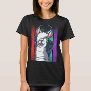 Camiseta O Disco Llama É O Meu Animal Espirituoso