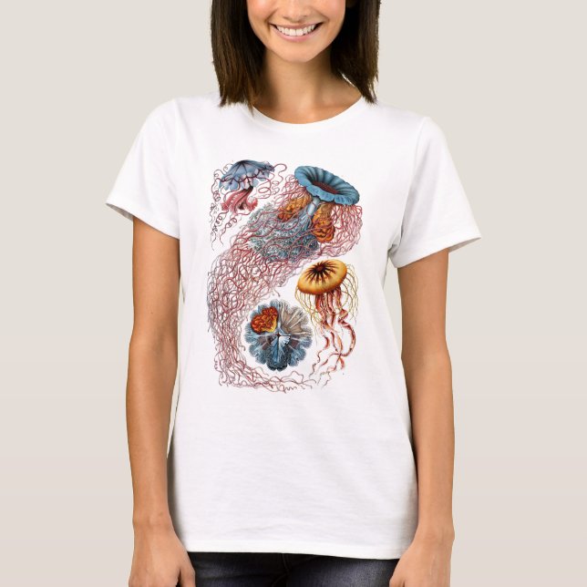 Camiseta O disco Medusae de Ernst Haeckel (Frente)