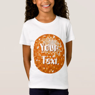 Camiseta O disco telha a laranja do "as meninas redondas