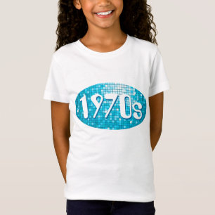 Camiseta O disco telha as meninas azuis dos "anos 70"