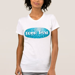 Camiseta O disco telha o azul do "as senhoras ovais seu