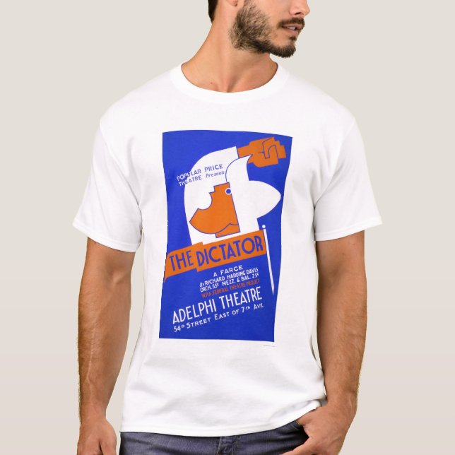 Camiseta O ditador Farsa WPA 1940 (Frente)
