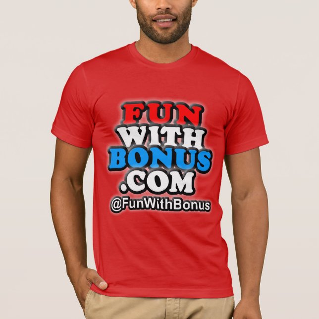 Camiseta O divertimento com bônus - @FunWithBonus - um (Frente)