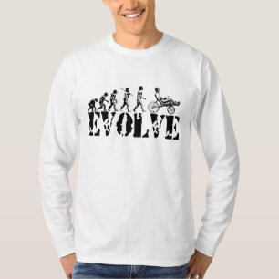 Camiseta O divertimento Recumbent da evolução da biciclet