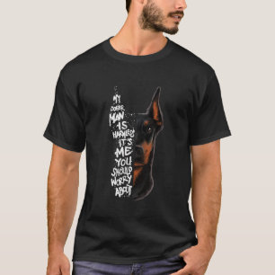 Camiseta O Doberman Pinscher O Meu Doberman É Inocente