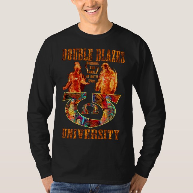 Camiseta O dobro chameja a universidade MMXIX (Frente)