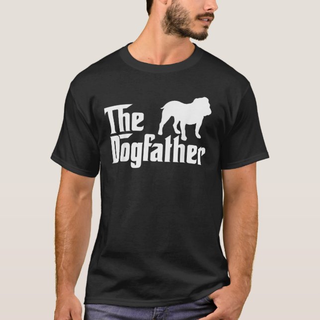 Camiseta O Dogdad Bulldog Engraçado (Frente)