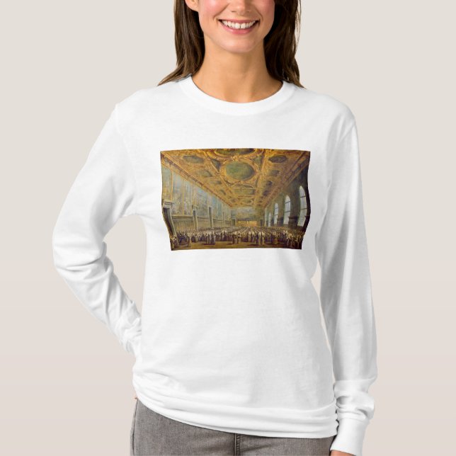 Camiseta O Doge de Veneza que agradece ao Conselho (Frente)