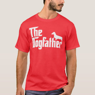 Camiseta O Dogfather Dachshund Divertido Pai Amante de Cães
