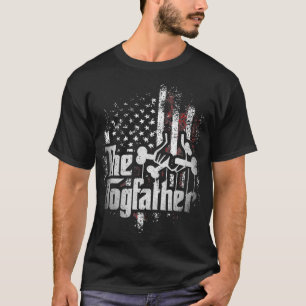 Camiseta O Dogfather Pai Cachorro Dia dos Pais Amante de Ca