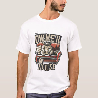 Camiseta O dono do design de diversão da casa para amantes 