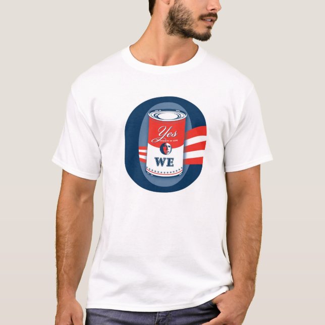 Camiseta O dos homens o ", sim nós podemos" T-Camisas (Frente)