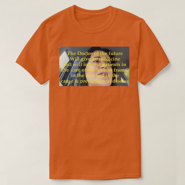 Camiseta O Doutor do futuro (Frente do Design)