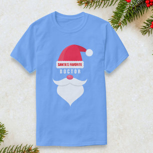 Camiseta O doutor favorito Costume do papai noel engraçado