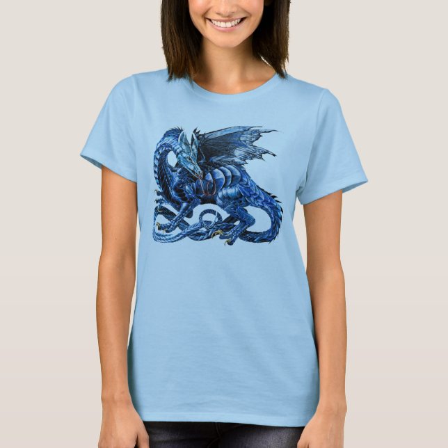 Camiseta O dragão azul - (Frente)