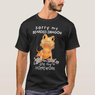 Camiseta O Dragão Carroado Beardie Comeu O Meu Trabalho De