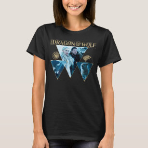 Camiseta O Dragão e o Wolf Daenerys e Jon Graphic