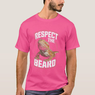 Camiseta O Dragão Engraçado Respeita A Barba Lizard E