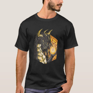 Camiseta O Dragão Grimmiger Tem Porco De Leitão Na Sua Mão