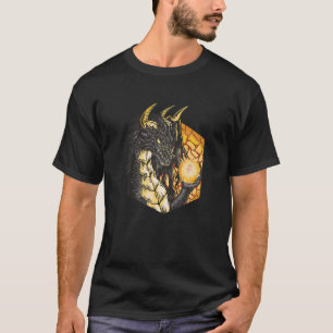Camiseta O Dragão Grimmiger Tem Porco De Leitão Na Sua Mão