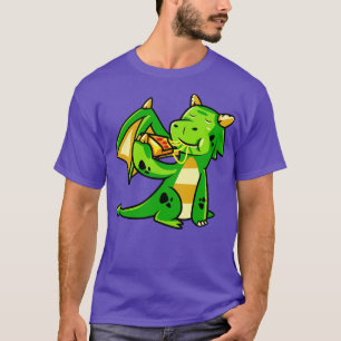 Camiseta O Dragão Grito Come Pizza, Monstro Da Criatura Mít