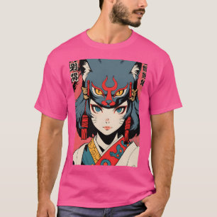 Camiseta O Dramático Poster 80S Anime Japan Kabuki Nek