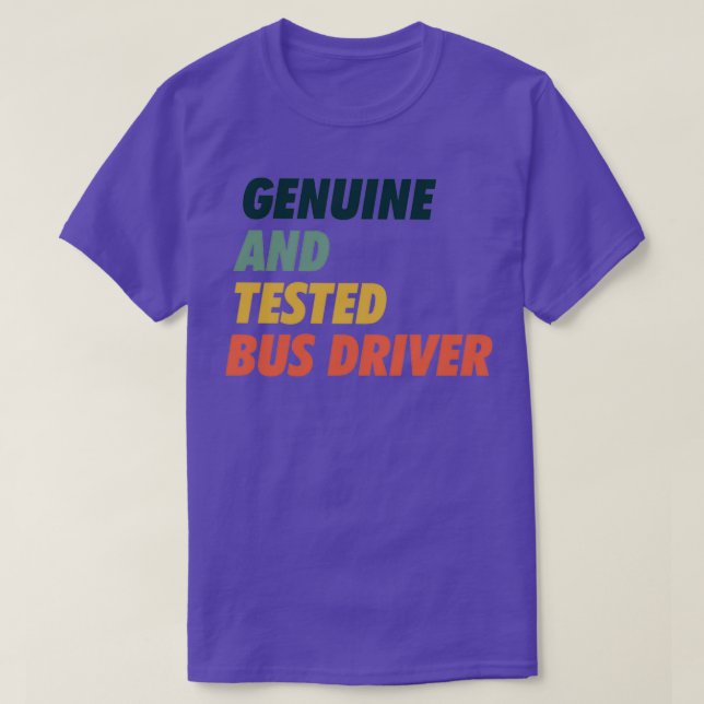 Camiseta O driver de barramento testado do amp genuíno acre (Frente do Design)