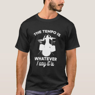 Camiseta O Drummer do Tempo Drummer Banda Drumming Musi
