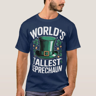 Camiseta O Duende Mais Alto do Mundo Dia de São Patrício En