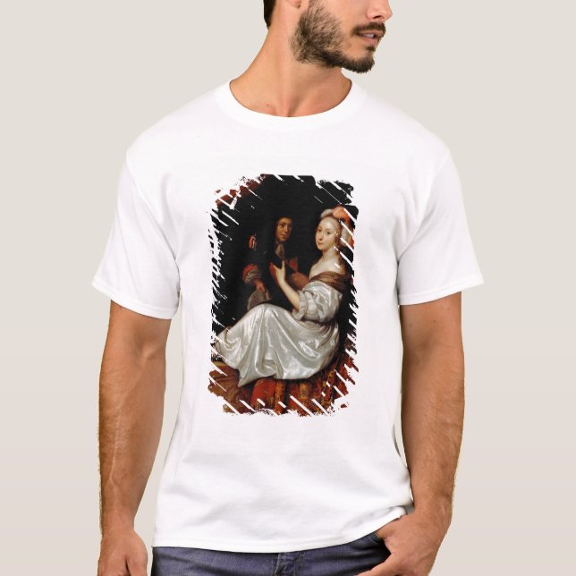 Camiseta O dueto, 1665 (óleo em canvas) (Frente)