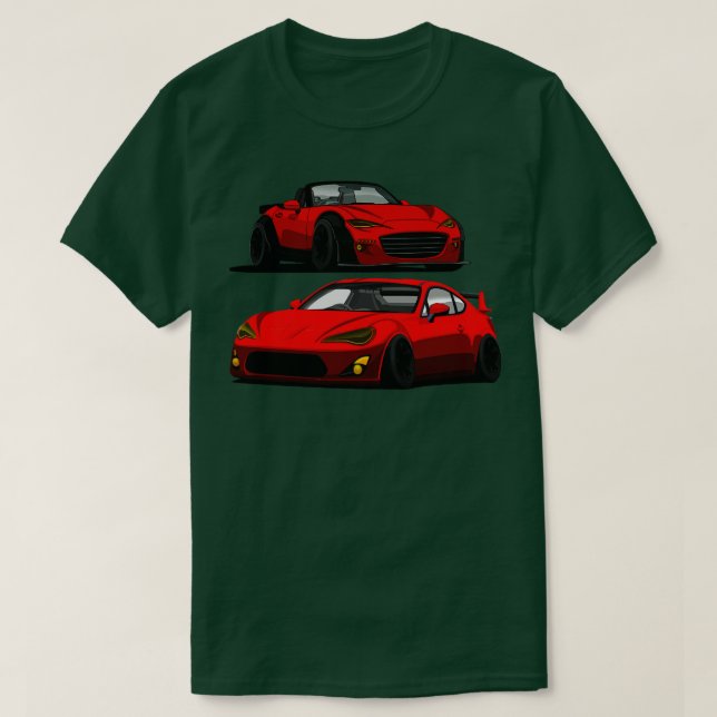 Camiseta O duo vermelho (Frente do Design)