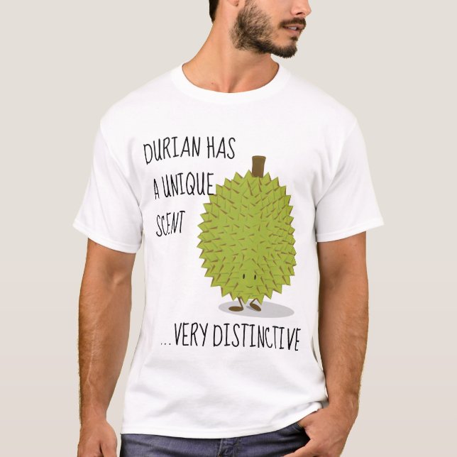 Camiseta O Durian tem um personagem de desenho animado (Frente)