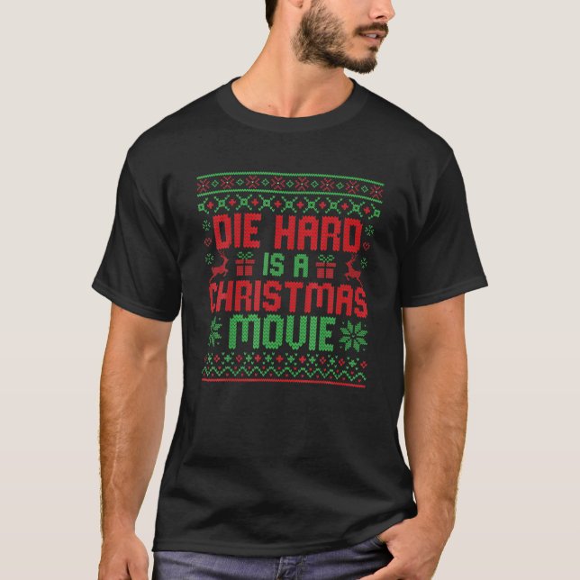 Camiseta O Duro Morto É Um Natal Engraçado E Feio (Frente)