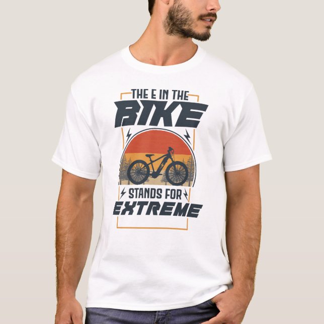 Camiseta O E Na Bicicleta É Extremo (Frente)