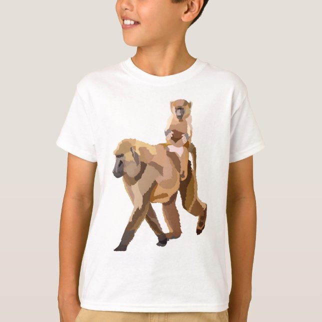 Camiseta O é para Olive Baboon (Frente)