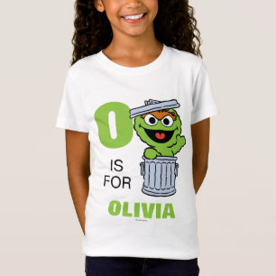 Camiseta O é para Oscar o Grouch Adicione seu nome