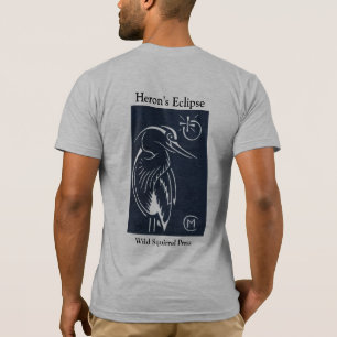 Camiseta O eclipse da garça-real