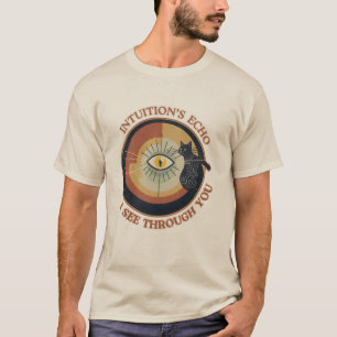 CAMISETA O ECO DA INTUIÇÃO: EU VEJO ATRAVÉS DE VOCÊ - GATA 
