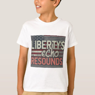 Camiseta O eco da liberdade ressoa.