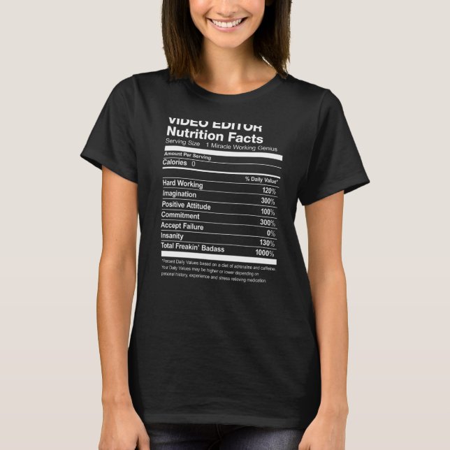 Camiseta O Editor de Vídeo Fala Engraçado (Frente)