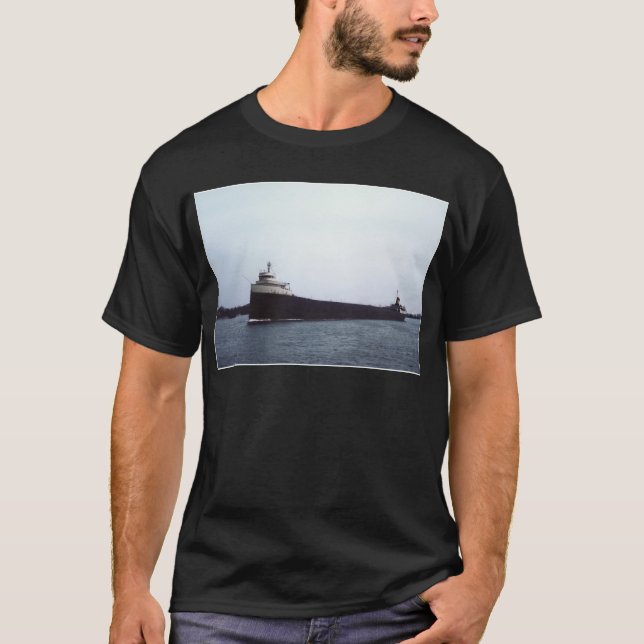 Camiseta O Edmund Fitzgerald no rio do St. Clair (Frente)