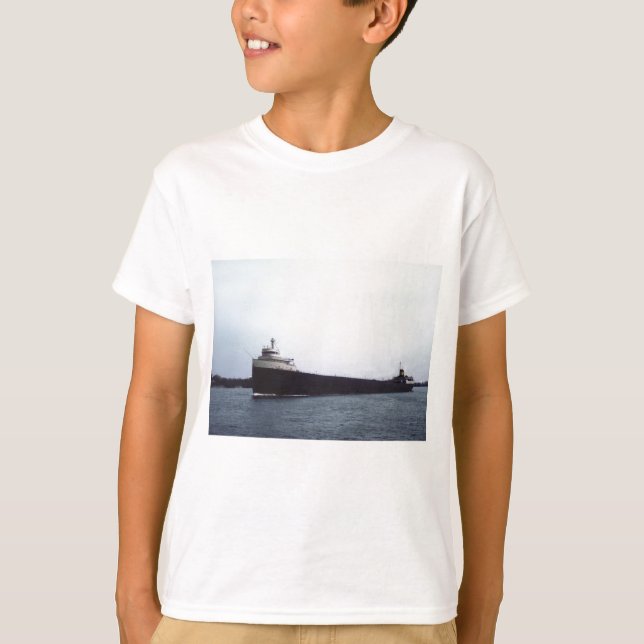 Camiseta O Edmund Fitzgerald no rio do St. Clair (Frente)