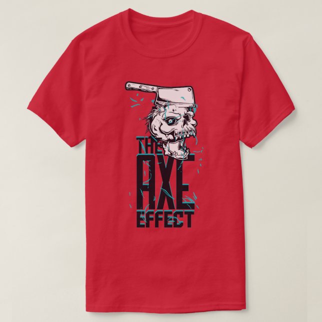 Camiseta O efeito machado Pessoa humorística engraçado Pres (Frente do Design)