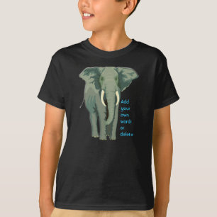 Camiseta O elefante africano caçoa Hanes Tagless